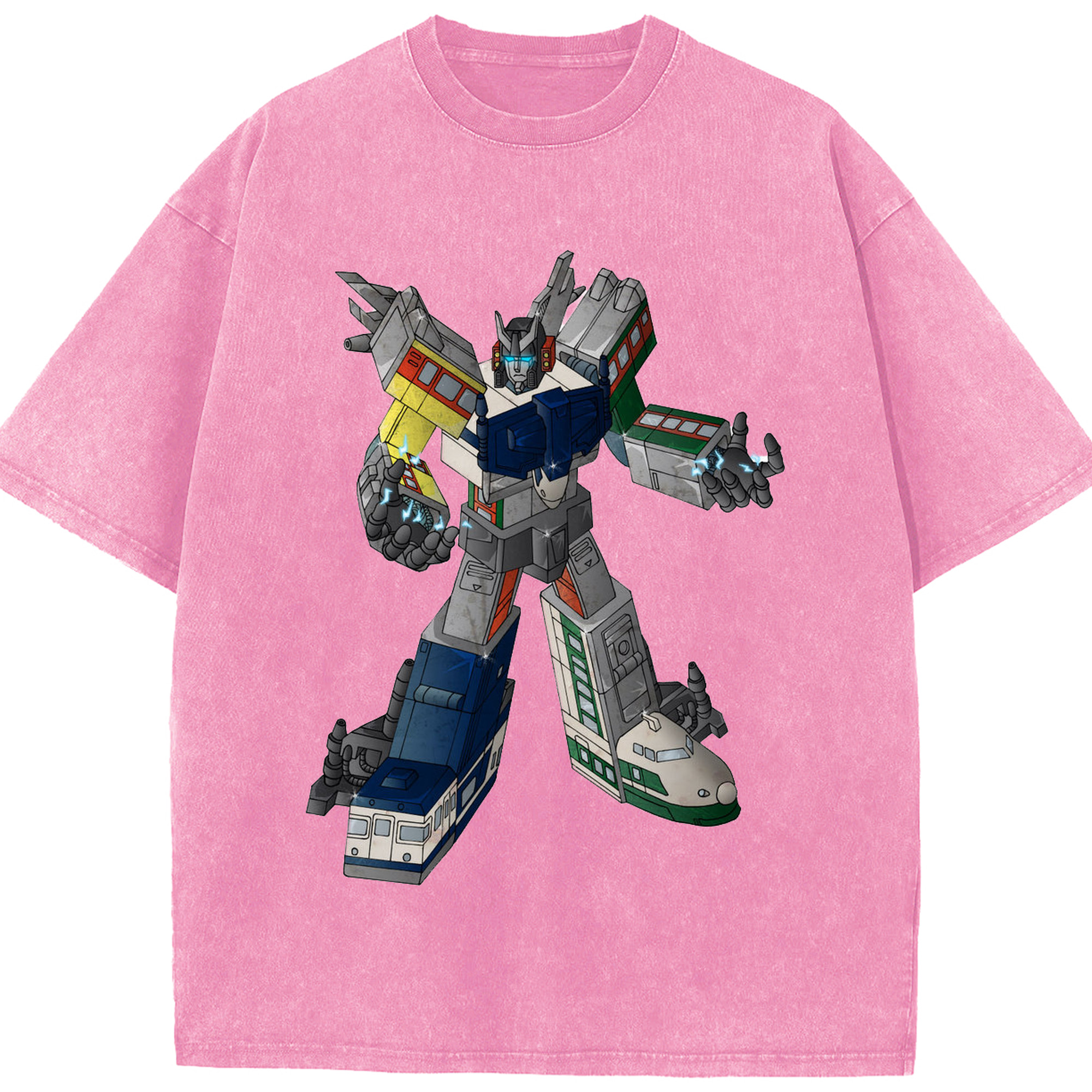 （画像用）  綿100% ヴィンテージ風 半袖Tシャツ（フロントプリント）
